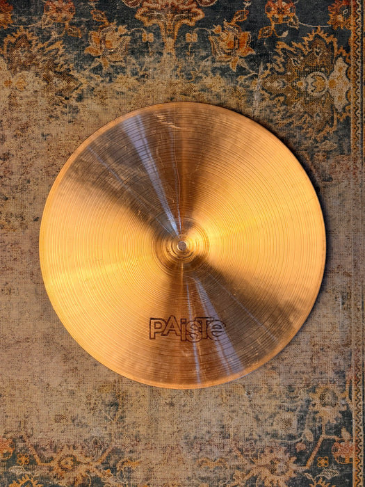 ULTRA RARE Vintage Paiste 2002 FACTORY 17” RIDE BLACK LABEL! YES 17”!! 1427 g TIGHT QUICK Response