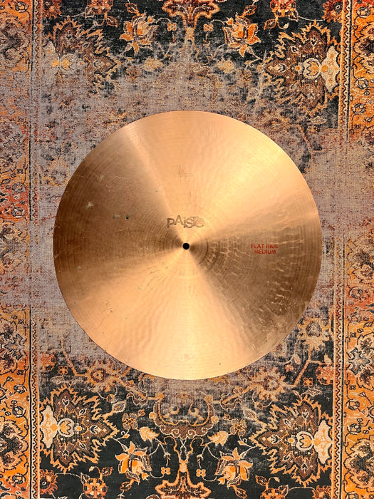 RARE Vintage Paiste Pre Serial 602 FLAT RIDE 20 2242 g CLEAN Shimmeri Hazelshould Drums Cymbals