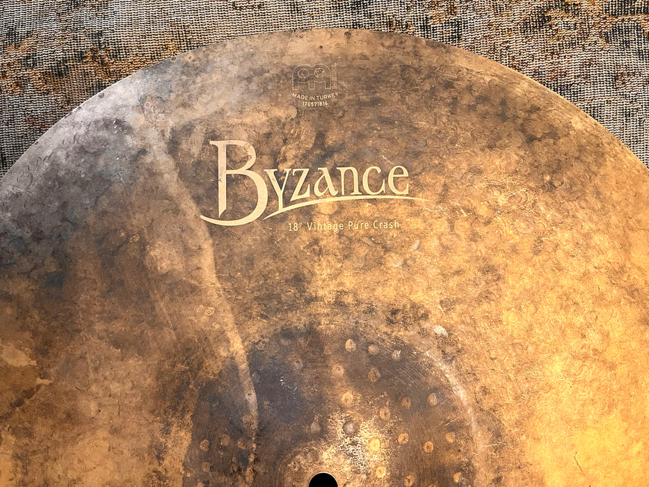 Meinl BYZANCE VINTAGE PURE CRASH 18” 1374 g Dry Complex! AMAZING Shape! Don’t Pay $430!!