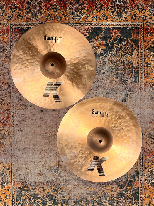 Zildjian K SWEET Hihats 15” 1150 1750 g Light Complex Tone FANTASTIC CD! Don’t Pay $670!!