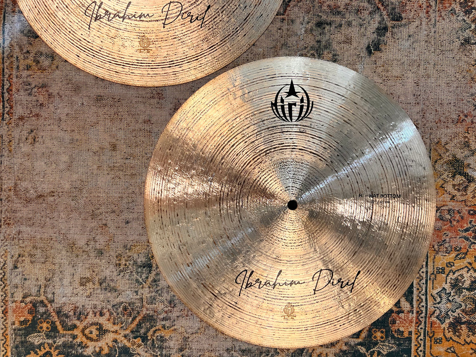 LIGHT Complex Massive Diril 16” Custom Hihats 1058 1370 g PERFECT! Gorgeous Serrated Lathing