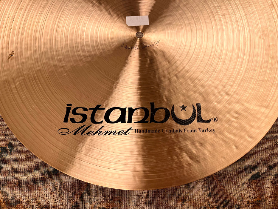 Rare DARK WARM ISTANBUL Mehmet 20" FLAT RIDE 1858 g Sizzle Controlled Ultra Smooth! Incredible!