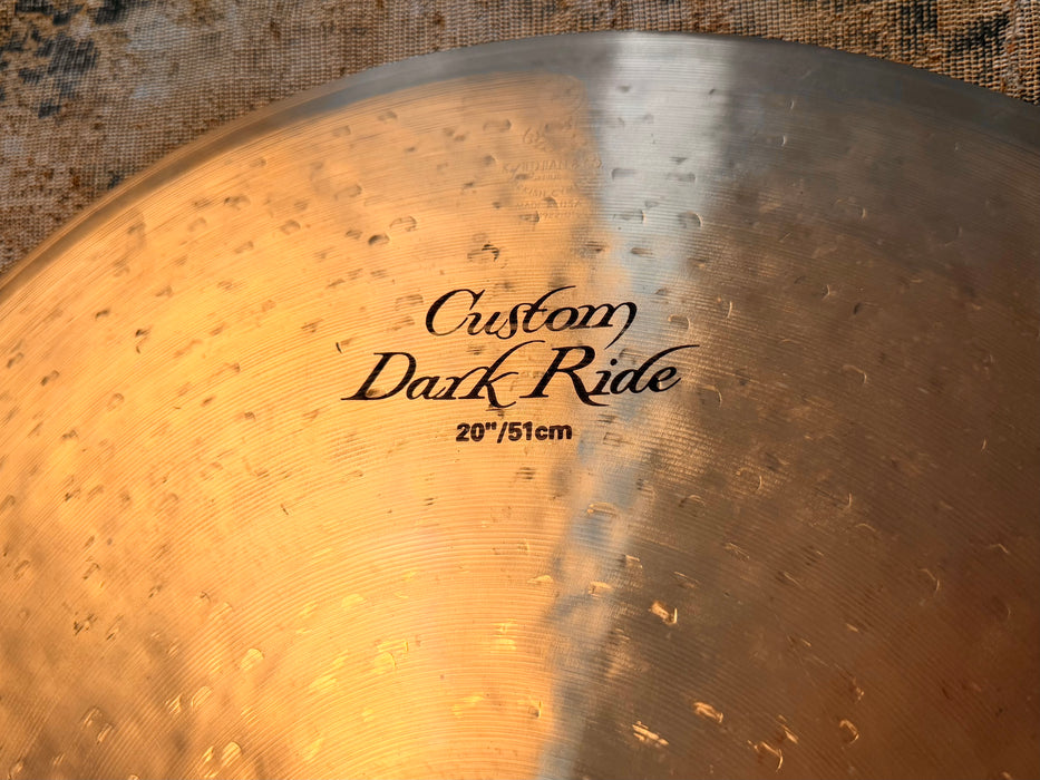 Zildjian K CUSTOM DARK Ride 20” 2114 g CRASHABLE THINNER ONE! Versatile! Don’t Pay $530 for a guess!