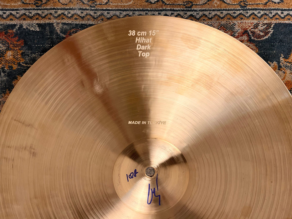 Rare Bosphorus Traditional 15” DARK Hihats 1028 1210 g Warm Golden Complex! MINT