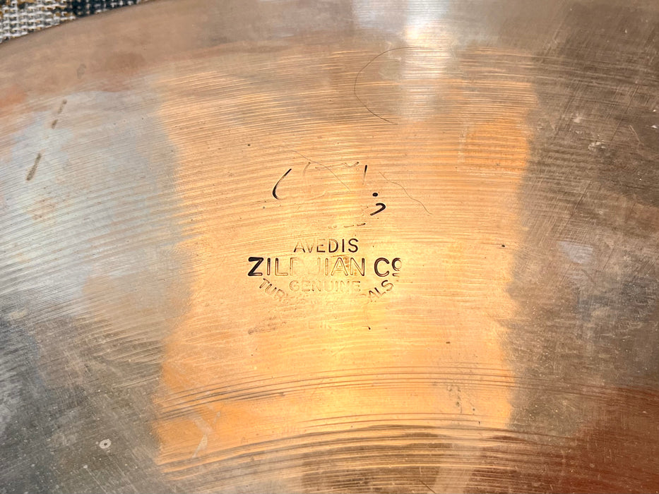RARE Vintage Zildjian 1940s TRANS STAMP MINI CUP Light Crash Ride Sizzle 1578 g PERFECT Left Side Crash Ride
