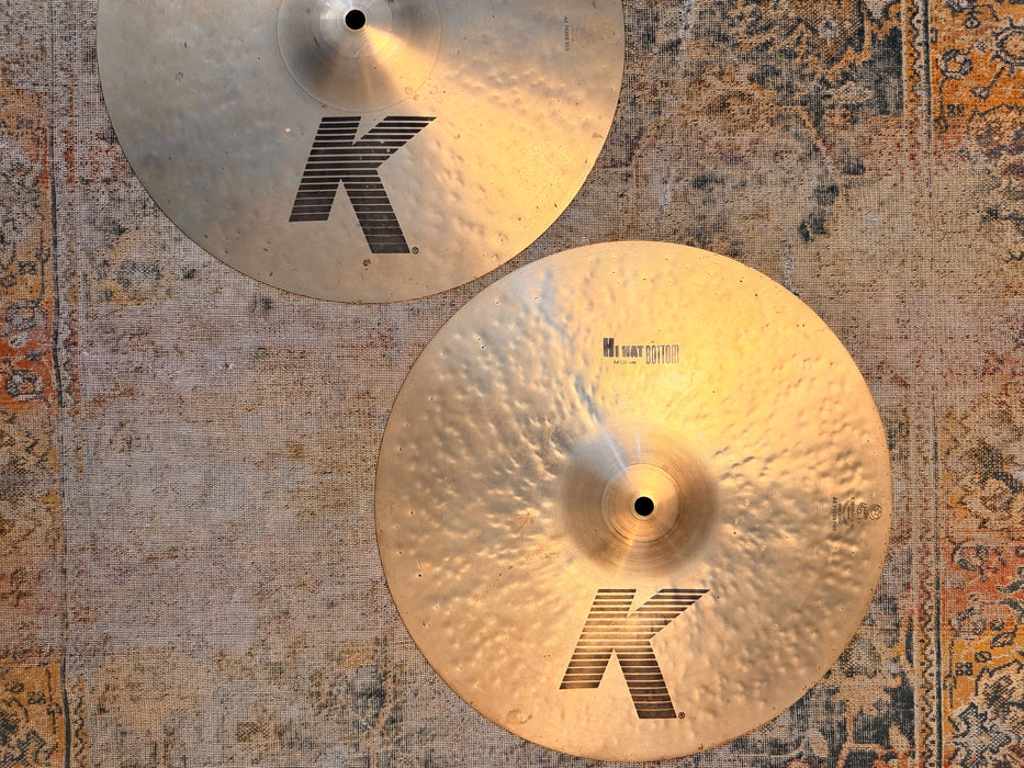 Zildjian K Hihats 14” CRISP And Articulate! Versatile! 1072 1320 g Don’t Pay $650!