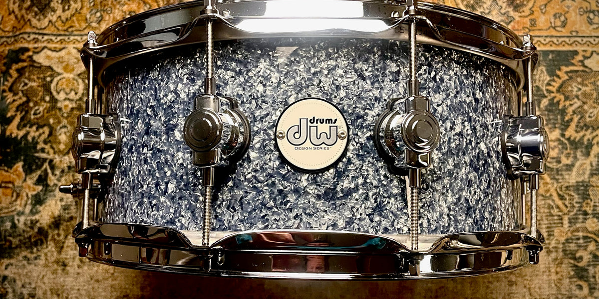 Limited Edition DW BLUE GRANITE HVLT Design Series 6” X 14” SNARE