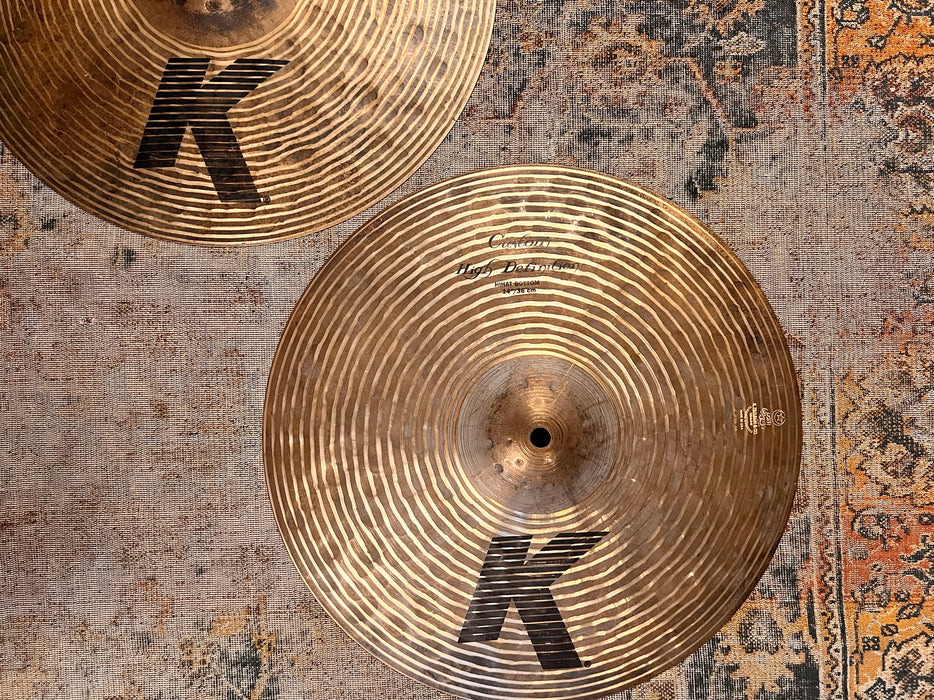 ZILDJIAN K CUSTOM HIGH DEFINITION Hihats 14” 1008 1330 g Discontinued! CRISP & DRY