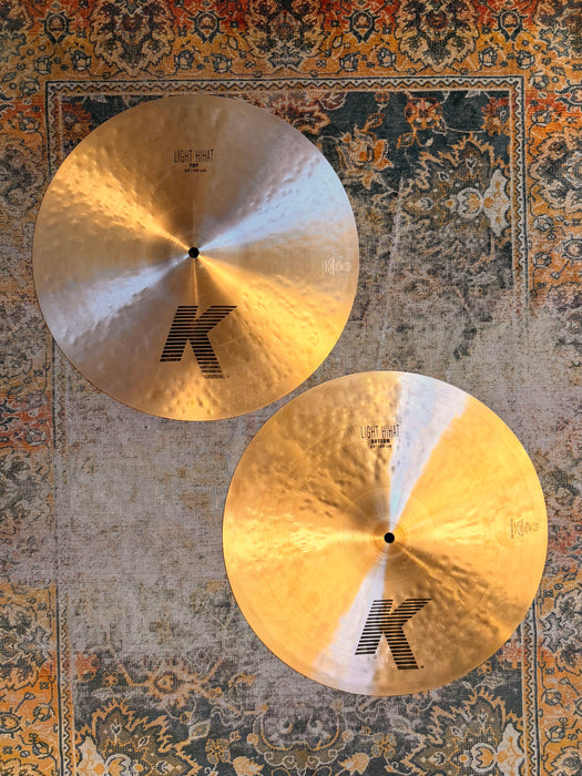 Zildjian K 16” LIGHT Hihats MASSIVE DARK Gems! 1228 1510 g VERY CLEAN! WHY Pay $770 For A Guess?