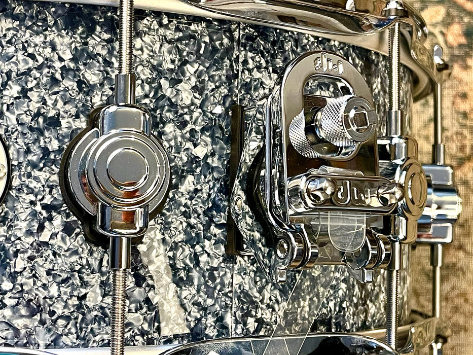 Limited Edition DW BLUE GRANITE HVLT Design Series 6” X 14” SNARE Drum USA All Maple Shell MINT!