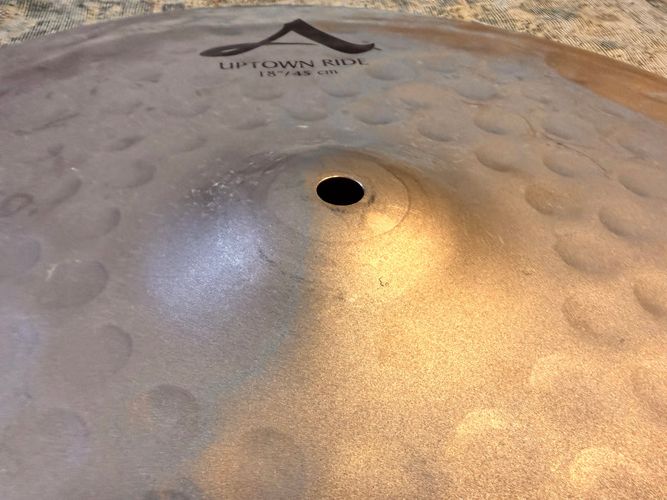 ZILDJIAN A Uptown Ride 18” 1780 g Very DRY CONTROLLED! Raw Unlathed! IMMACULATE! REMIX