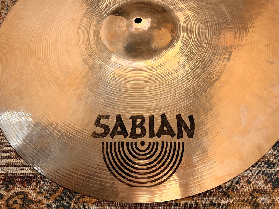 Rare Vintage SABIAN BRILLIANT HH Hand Hammered 22” Heavy Ride 3938 g CANADIAN K Dark SMOOTH