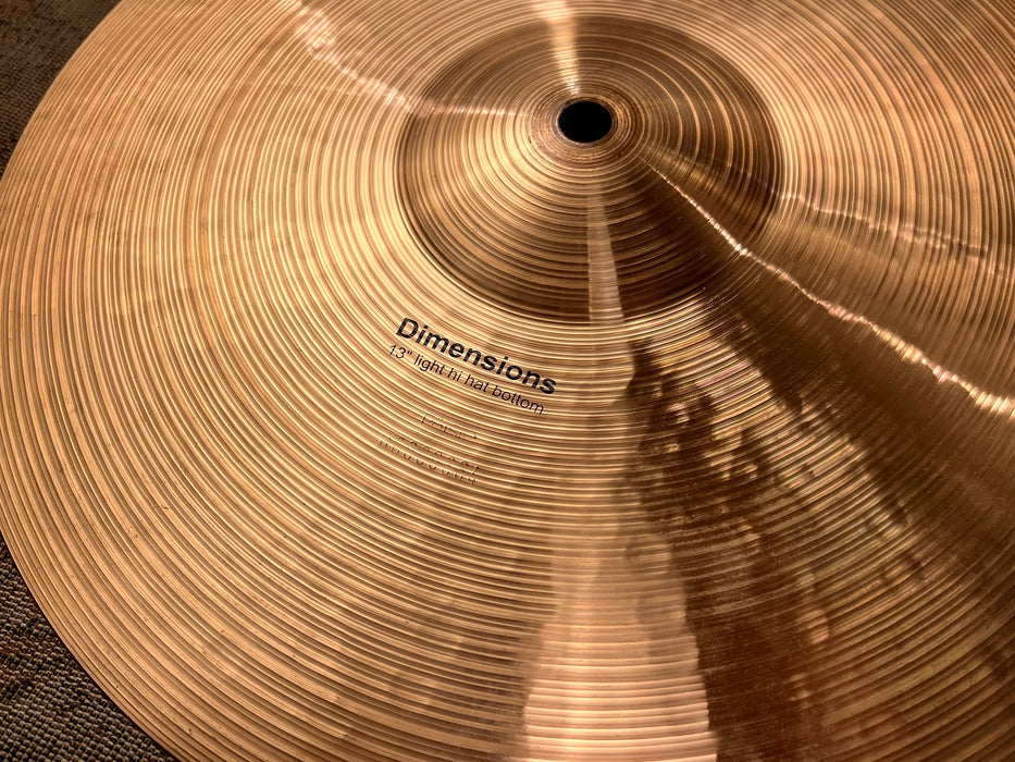 Rare Amazing PAPER THIN Paiste Dimensions LIGHT Hihats 13” 664 829 g CLEAN