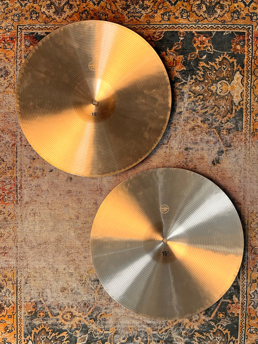 PAISTE 602 15” HEAVY Hihats IMMACULATE Cond! ULTRA CRISP! 1212 1358 g Don’t Pay $856