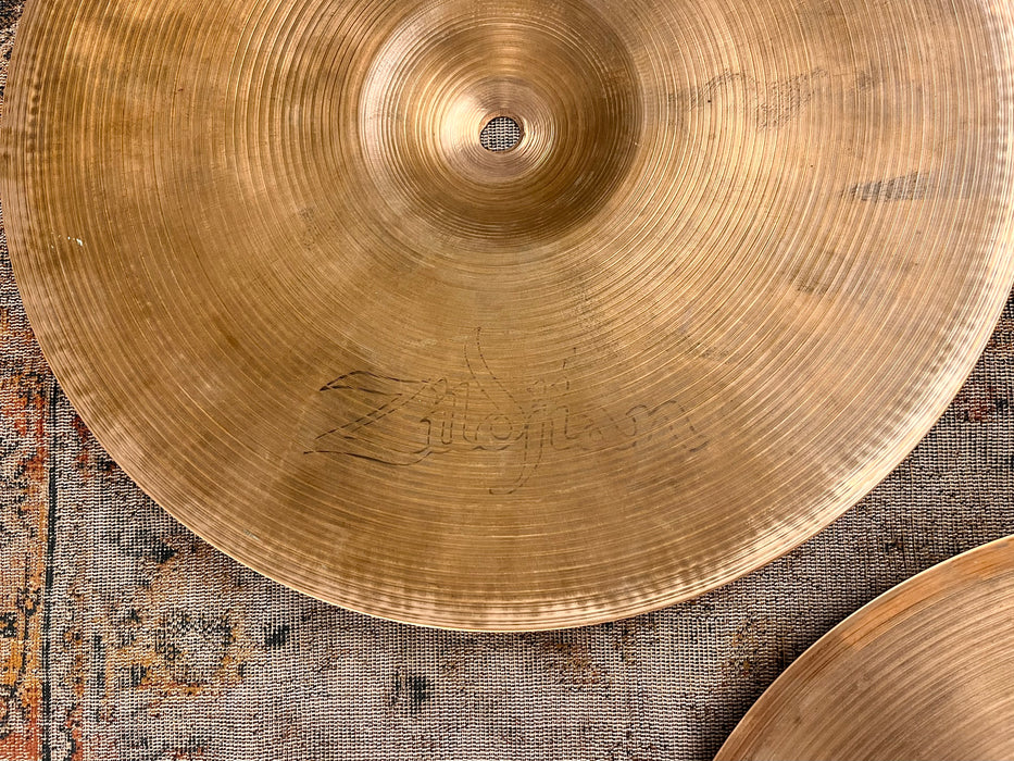 THIN TOP Vintage Zildjian New Beat 14” Hihats ONLY 722 g Over 1056 g Light Complex Amazing