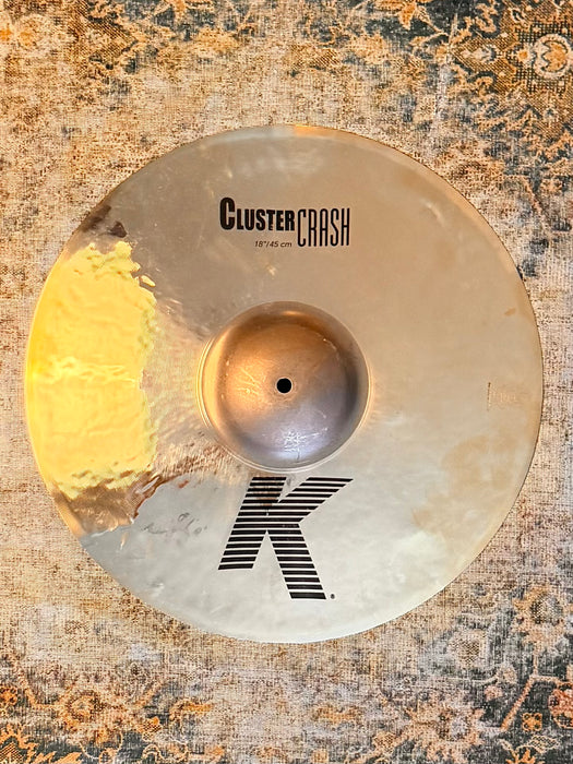 Zildjian BRILLIANT K CLUSTER Crash 18” 1278 g CLEAN SHIMMERING Look and Tone! Don’t Pay $450!