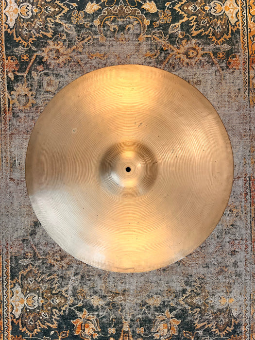 Rare 1940s Vintage Zildjian TRANS STAMP PAPER THIN 20” Crash Ride ONLY 1768 g HOLY GRAIL A
