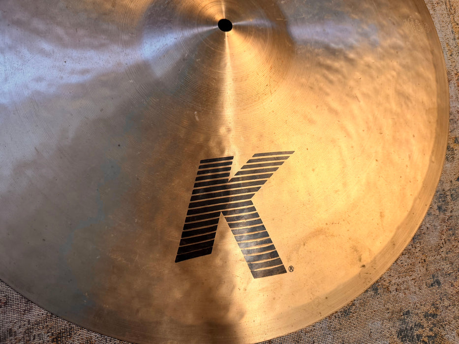 Zildjian 21” K Heavy Ride DISCONTINUED! SMOOTH DARK Versatile! Aged Mellowed  21 Years! 3272 g