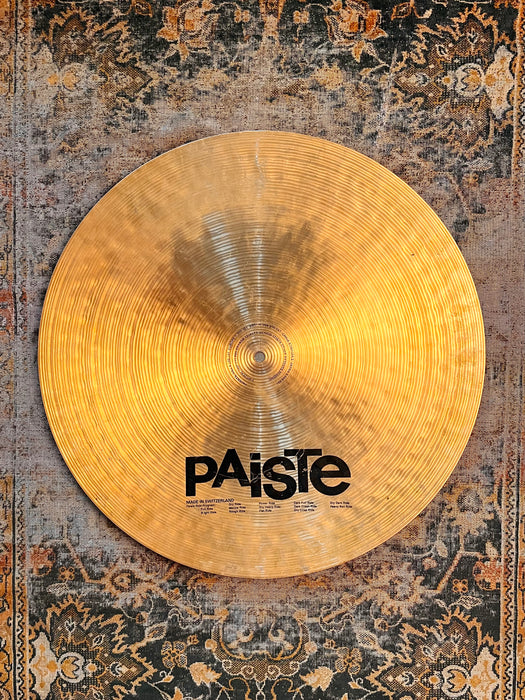 PAISTE Signature 20” FLAT RIDE 2454 g MELLOW! Clean Smooth Glassy Controlled Definition! RARE