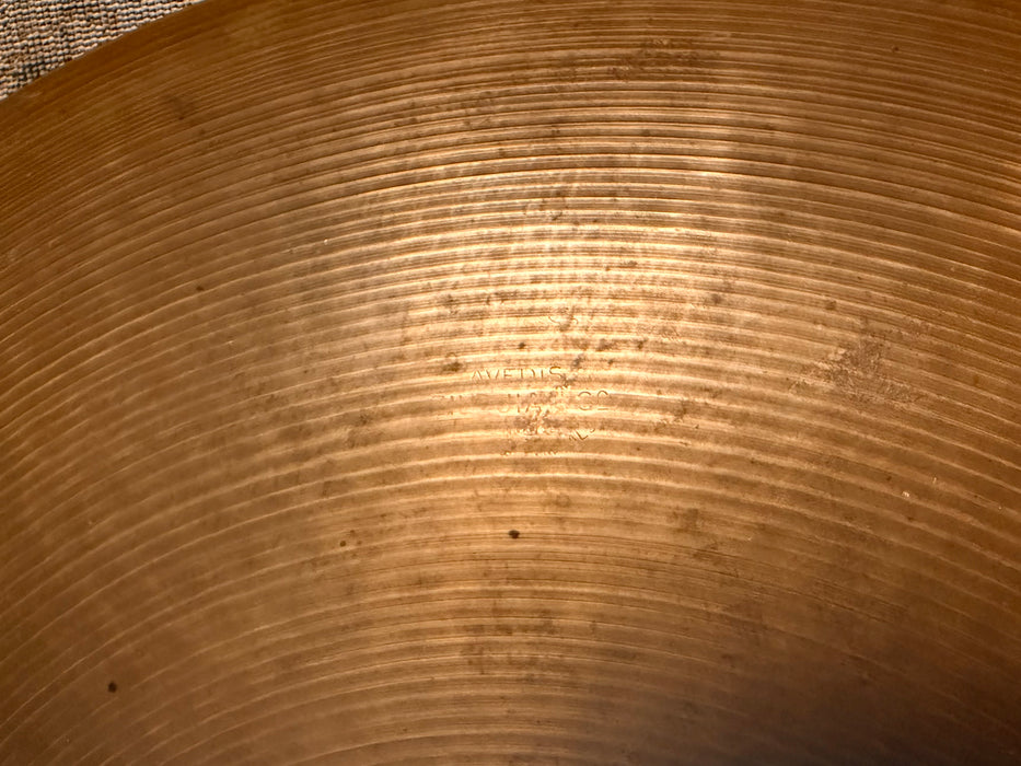 1960s Vintage Zildjian Crash Ride 22” LIGHT DRY COMPLEX Medium Thin 2652 g