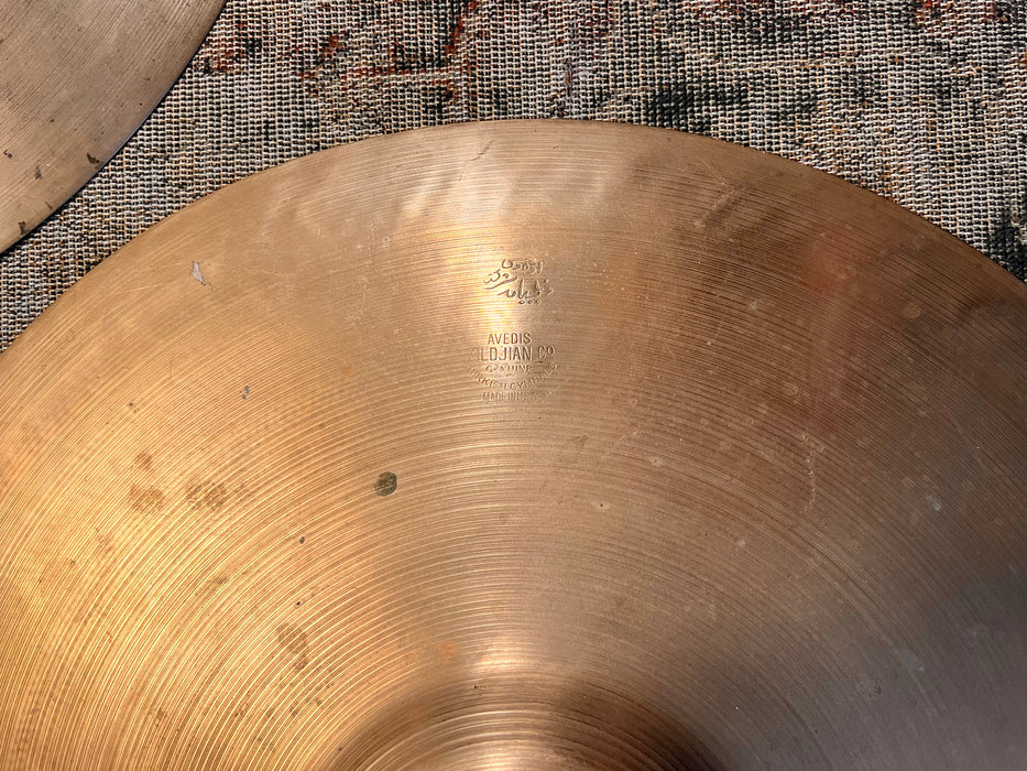 90 Year Old 1930s Vintage Zildjian 13” Hihats ULTRA PAPER THIN at 446 480 g SUPER LIGHT Early Tone!