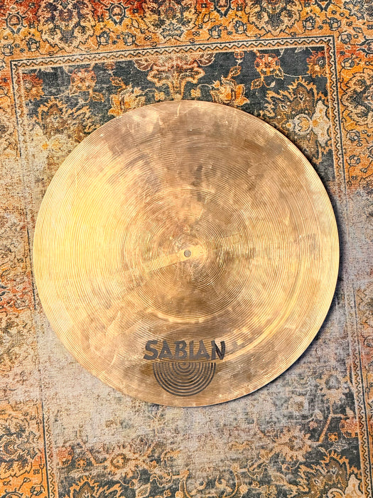 RARE Sabian ED THIGPEN Signature 22” CRYSTAL FLAT RIDE In Brilliant! Ultra Dark! Beautiful! 2926 g