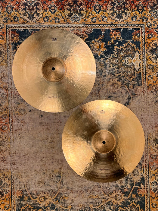 Paul Francis Custom CYMBAL CRAFTSMAN Hihats 14” 1058 1334 g RAW BELL WARM Semi-Dark MINT!