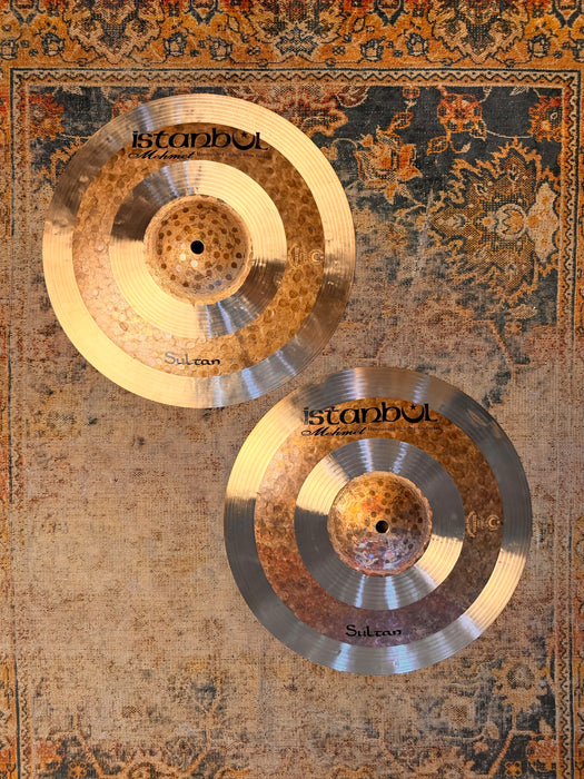 Rare Crisp ISTANBUL Mehmet SULTAN Hihats 13” 898 1028 g PERFECT! TIGHT But Dark! Hand Hammered!