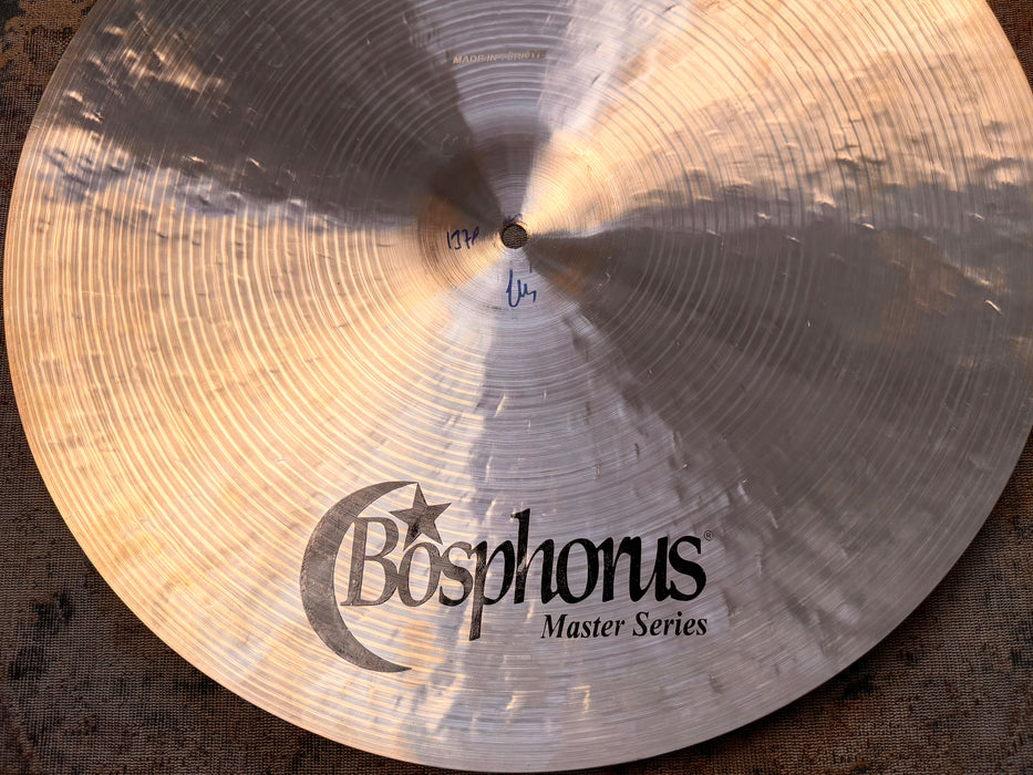 Bosphorus MASTER 19” CRASH Light Ride ONLY 1378 g PAPERY LIGHT COMPLEX Airy! Perfect Cond!