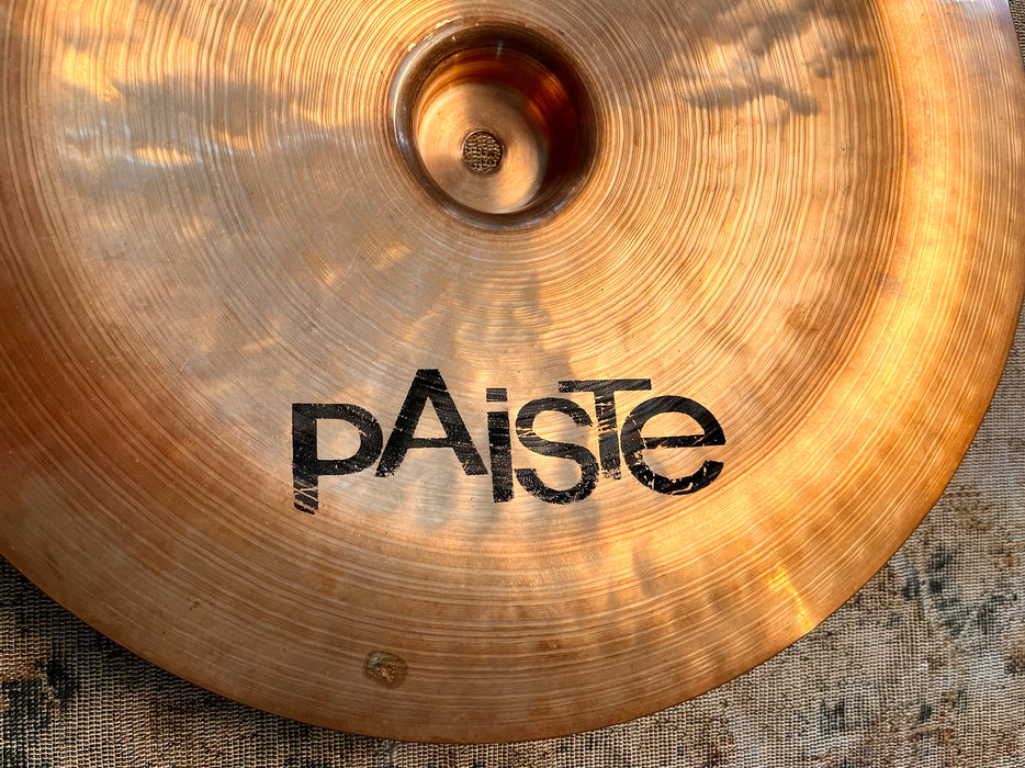 WHOA!! Paiste PROTOTYPE MODERN BLACK LABEL 2002 China 14” 610 g Never Seen THIS Logo! Fast Effects
