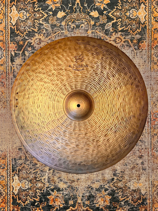 RARE Zildjian K CONSTANTINOPLE HI BELL DRY RIDE 22” 2472 g Sizzle THINNER! WIDE LATHE!