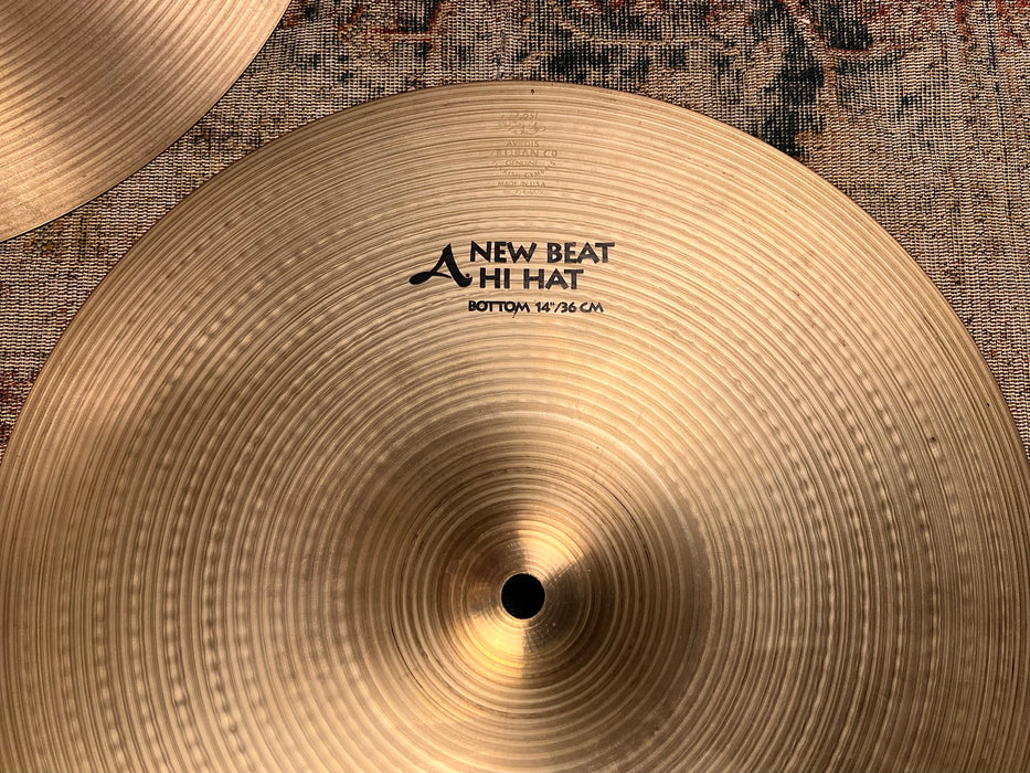 CLEAN CRISP SEMI-DARK Zildjian 14” NEW BEAT Hihats 1056 1442 g