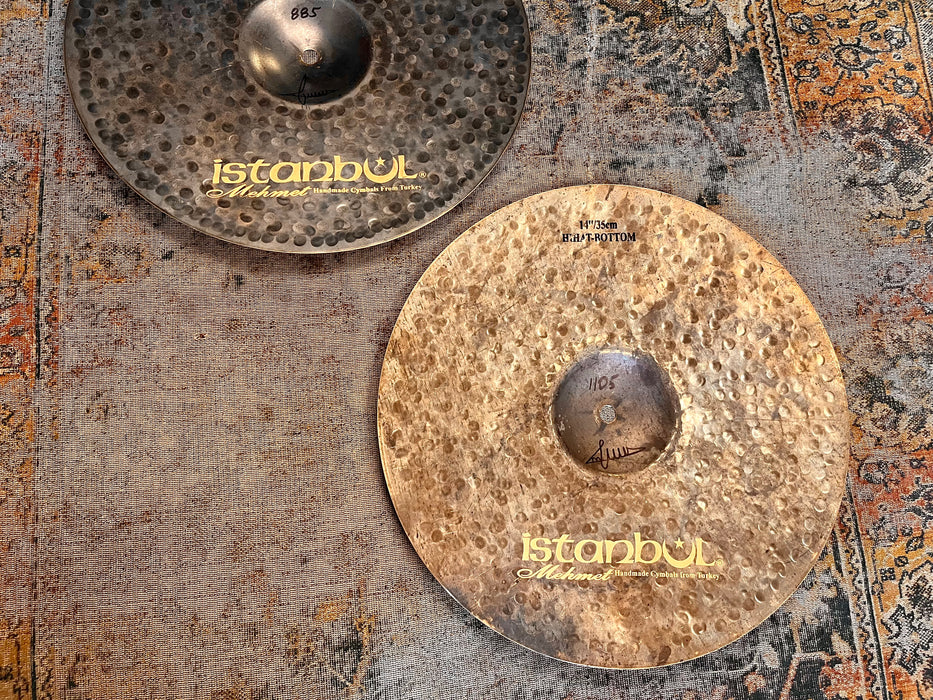 RARE Raw ISTANBUL Mehmet 61st Anniversary Vintage Series Hihats 14” 885 1105 g MINT Stunning