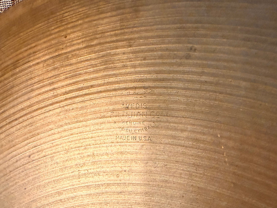 AMAZING Thin Big Vintage Zildjian Crash 20” ONLY 1592 g SOUNDS Incredible! LIGHT RIDE or THIN CRASH RIDE!