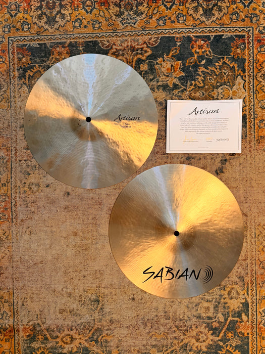 Sabian ARTISAN Hihats 13” DARK & ULTRA CRISP! PERFECT! 922 1206 g Versatile! Amazing Hihats!