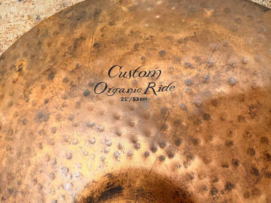 Zildjian K CUSTOM ORGANIC Ride 21” DRY Stick Attack! Great Articulation! Why Pay $580! 2517 g