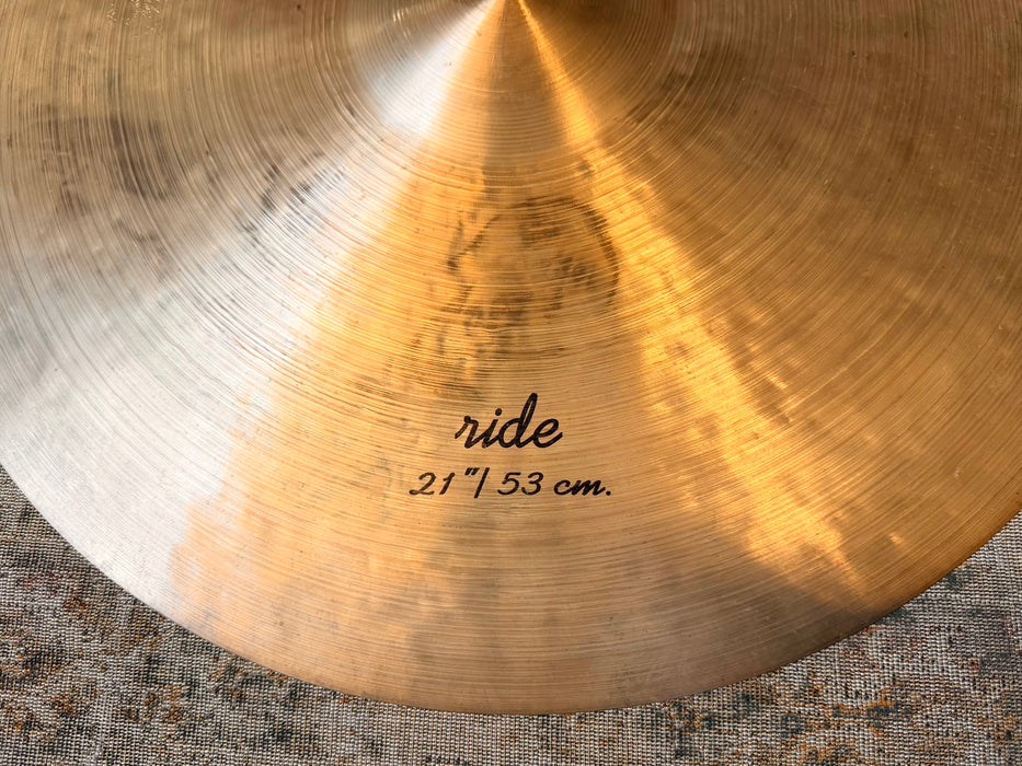 ISTANBUL AGOP 21” MEL LEWIS Ride Sizzle Ultra Warm Crashable! Gorgeous! 2042 g Mellowed