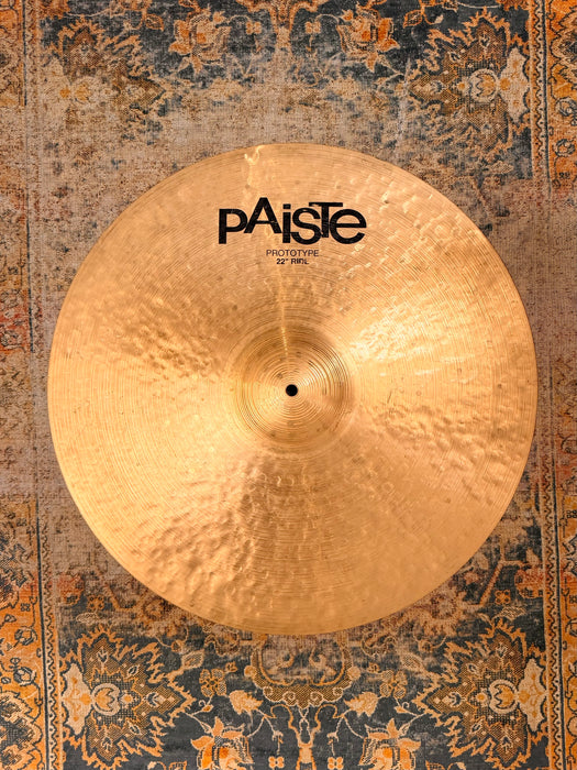 Goldilocks Paiste TRADITIONAL PROTOTYPE 22” LIGHT COMPLEX Ride Crash High Profile 2494 g Unique