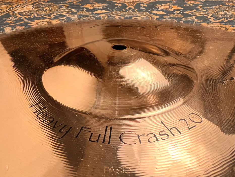 Paiste Signature Heavy Full Crash 20” REFLECTOR 2138 g SHIMMERING! DARK! Why Pay $574!