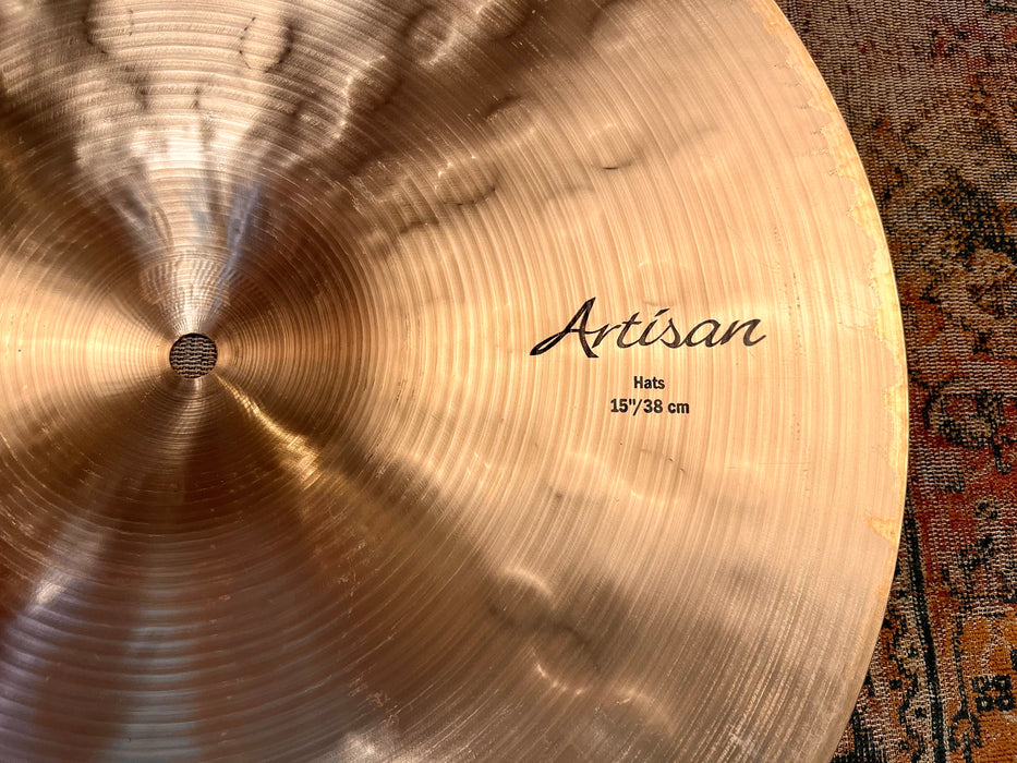 RARE Sabian ARTISAN 15” Hihats DARK + CRISP 1134 1516 g IMMACULATE