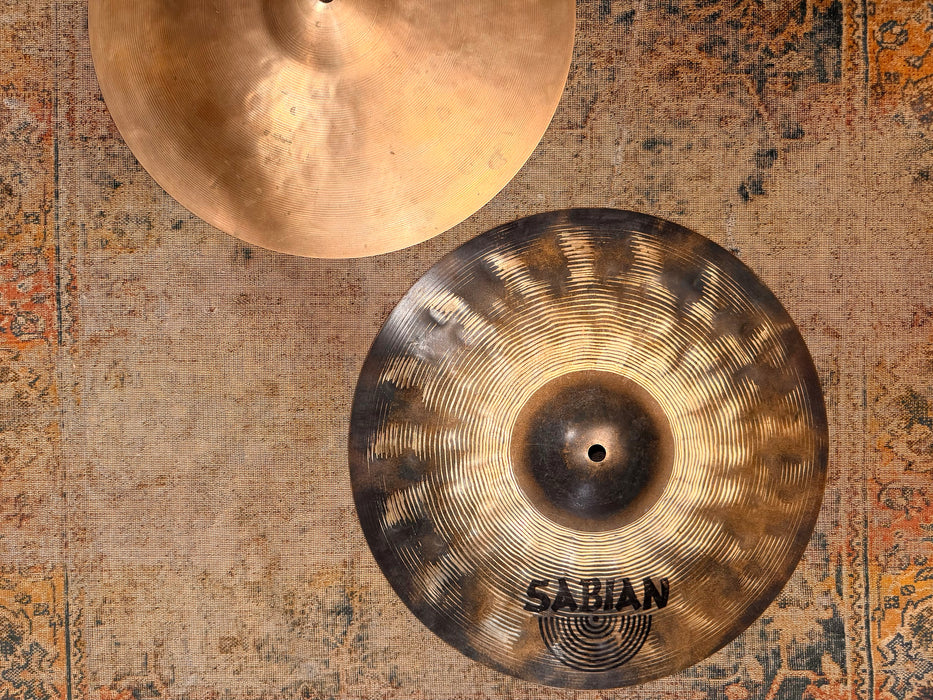 Unique Sabian PROTOTYPE VAULT TOUR HHX Hihats 14” Top Lathed Bottom Ralph Peterson Signature 748 1208 g