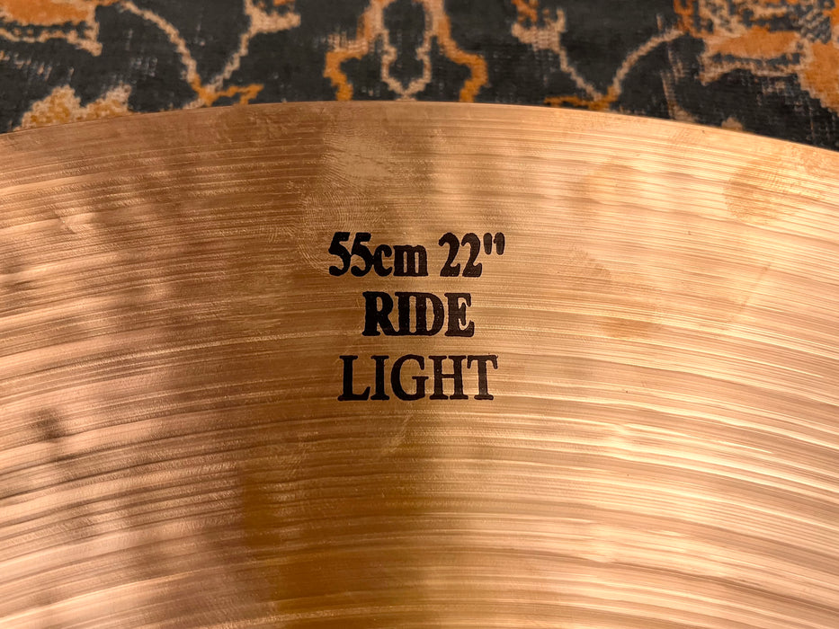 BRUSHED Finish ISTANBUL Mehmet Horacio EL Negro Hernandez Light Ride 22” 2492 g INCREDIBLE
