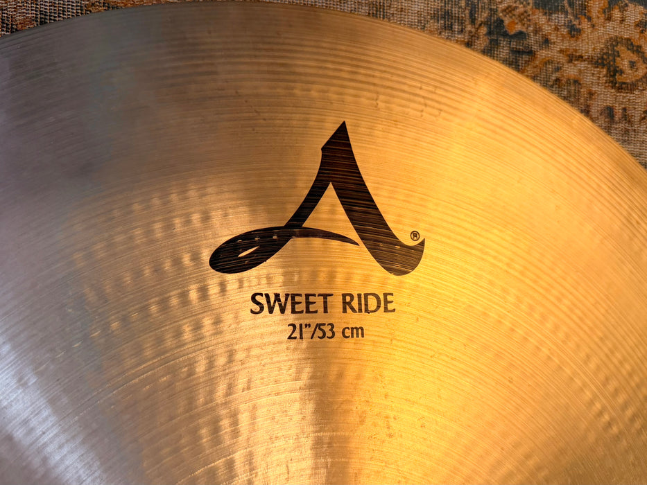 Zildjian SWEET RIDE 21” CRASH Only 2366 g Glowing Warm! Versatile! CLEAN! Why Pay $445?