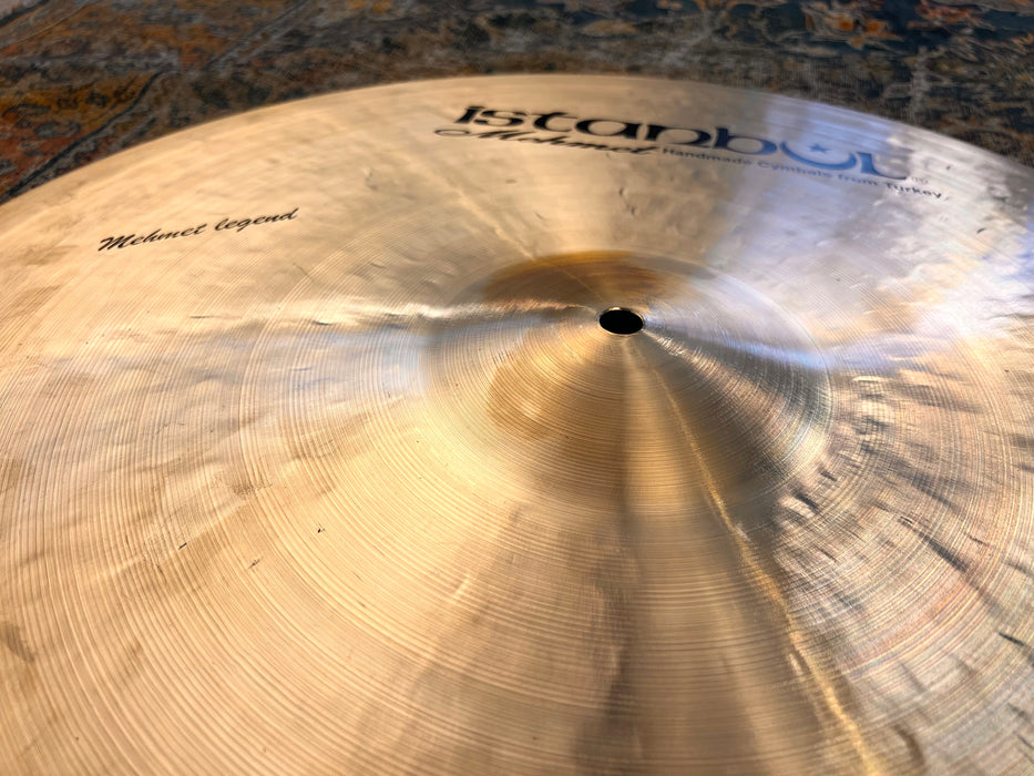 RARE GLOWING 2 FOOT ISTANBUL MEHMET LEGEND 24” SIZZLE Ride 2778 g Immaculate