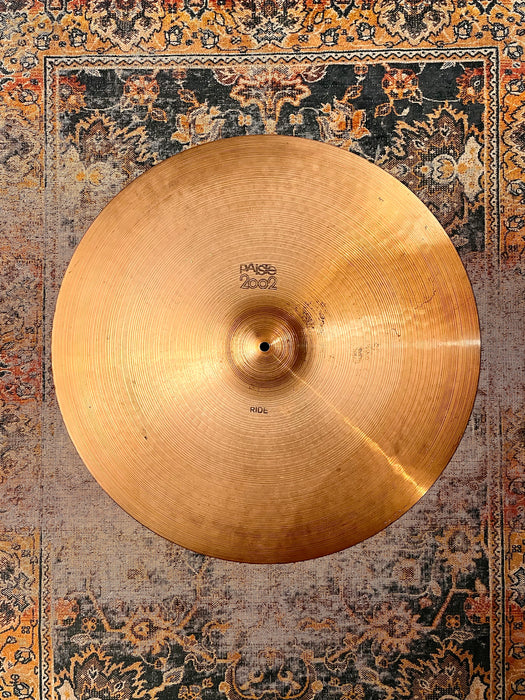 Vintage Paiste 2002 Factory-Stamped Ride 22” 2914 g THE ORIGINAL! WHY PAY $560??? This is The REAL DEAL