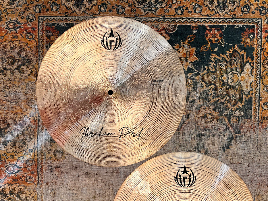 LIGHT Complex Massive Diril 16” Custom Hihats 1058 1370 g PERFECT! Gorgeous Serrated Lathing