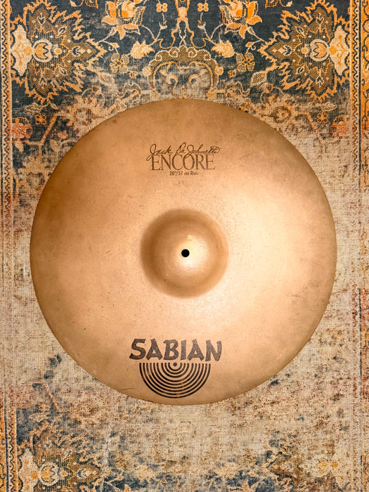 RARE Sabian Jack DeJohnette Encore Ride 20” 2426 g DRY w Light Complexity! Incredible Definition!