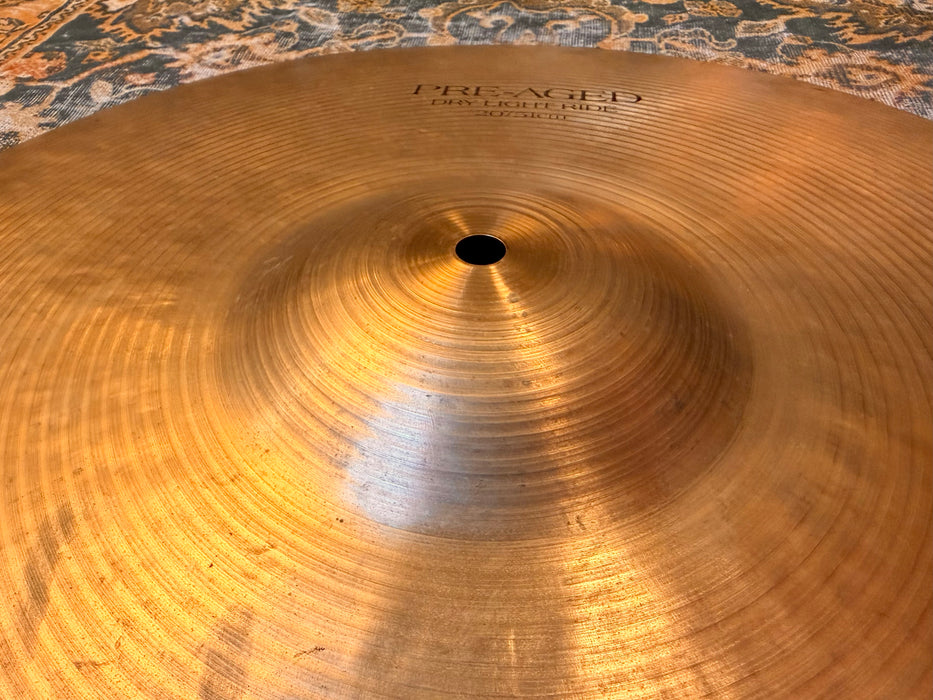 Zildjian K PRE AGED DRY LIGHT Ride 20” EARLY 1980s Model 2288 g Semi-DRY & CRASHABLE