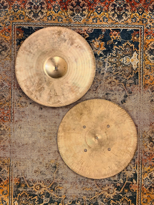 Zildjian BRILLIANT Quick Beat 14” Hihats 1224 1282 g RARE ULTRA CRISP CLEAN SHIMMER!