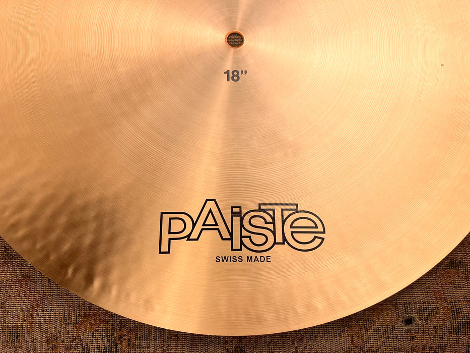 Paiste 602 THIN FLAT RIDE 18” Only 1460 g Shimmering WOBBLE Crystalline Tone! DON’T $570!